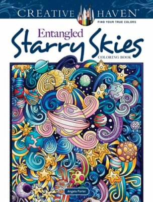 Creative Haven Entangled Starry Skies Coloring Book by Dr. Porter, Angela: New