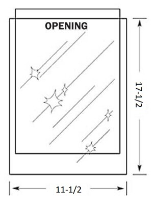 11-1/2 x 17-1/2 inch MYLAR Sleeve(s) 4mil no flap 
