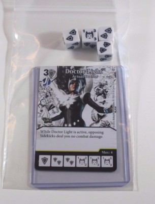 DC Dice Masters Green Arrow Flash * DR. DOCTOR LIGHT * Set RARE CUR + 4 DICE 