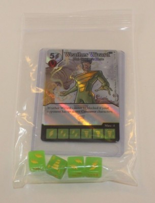 DC Dice Masters Green Arrow Flash * WEATHER WIZARD * Set RARE FOIL CUR + 4 DICE 