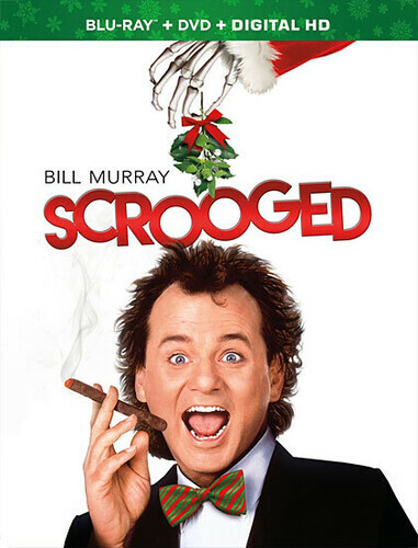 Scrooged Christmas Movie Blu-ray, DVD 1988 Bill Murray New, Free