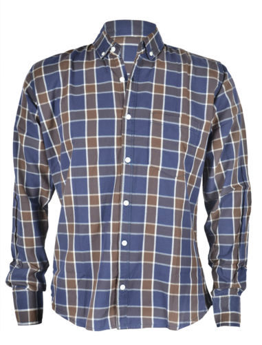 Vintage Christian Dior Shirt Men 16 Glen Check Button 80s Casual