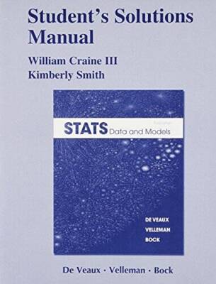 Student Solutions Manual for Stats: Data and Models - Paperback - GOOD