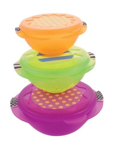 Sassy plástico libre de BPA Bebé Platos y Tazones