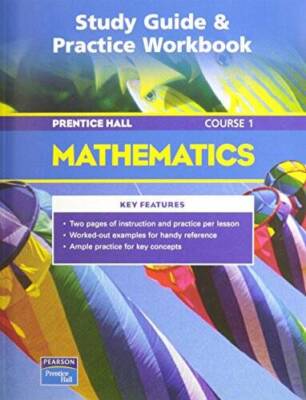 PRENTICE HALL MATH COURSE 1 STUDY GUIDE AND PRACTICE WORKBOOK 2004C - ACCEPTABLE