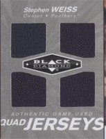 2010-11 Upper Deck Black Diamond - Stephen Weiss #QJ-SW