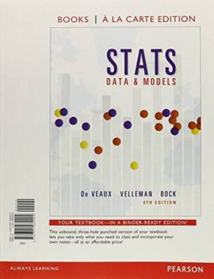 Stats: Data and Models, Books a la Carte Edition (4th Edition) - GOOD