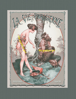 5x7 SCOLDING THE CENTAUR vintage La Vie Parisienne Herouard Art print