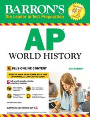 Barron's AP World History, 8th Edition: With Bonus Online Tests - GOOD