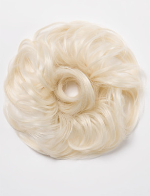 Koko Messy Bun Hair Scrunchie Small Medium Natural Look Realistic Hairpiece Updo