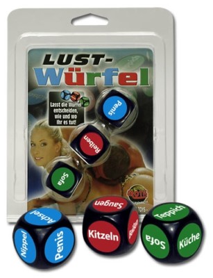 Lustwürfel Liebeswürfel erotische Würfel Pärchenspiel Würfelspiel Spiel
