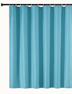 Quality Fabric Shower Curtain Liners 72 Inch by 72 Inch, Blue Water Resistant...