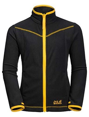 

Легкая детская флисовая куртка Jack Wolfskin Sandpiper для мальчиков с, Черный, 1607881