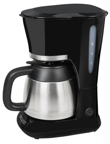 exquisit Filter-Kaffeemaschine mit Thermoskanne KA 6501 sw, 800 Watt, schwarz