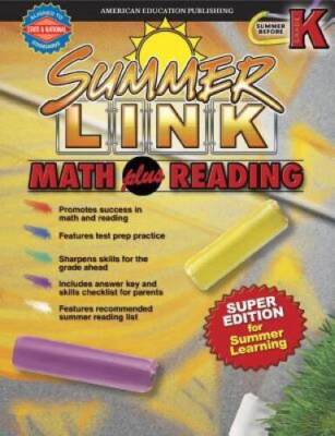Summer Link Math plus Reading, Summer Before Kindergarten - Paperback - GOOD