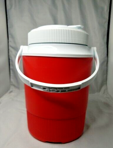 Water Jug Half Gallon Red/white Model 1502 Pop Top