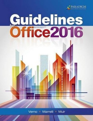 Guidelines for Microsoft Office 2016: Text with Physical eBook Code - VERY GOOD