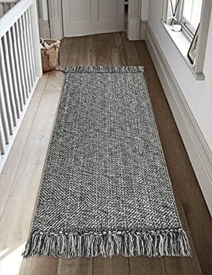 Collive Hallway Runner Rug 2' x 6' Hand-Woven Reversible Washable Entryway Ru...