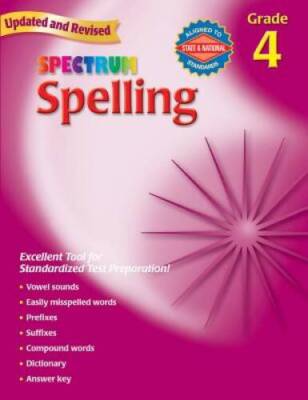Spectrum Spelling, Grade 4 - Paperback - ACCEPTABLE