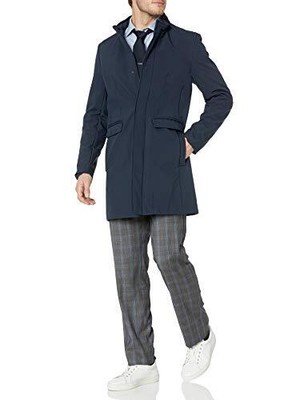 

Мужская водостойкая куртка Soft Shell DKNY, темно-синяя, длина 40 дюймов, Navy, DORIR 4XR0007