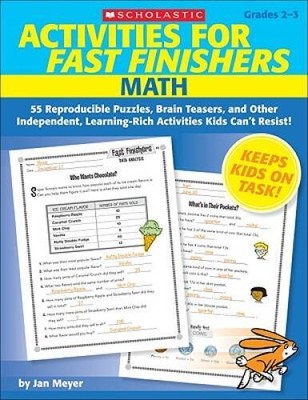 Activities for Fast Finishers: Math: 55 Reproducible Puzzles, Brain  - VERY GOOD