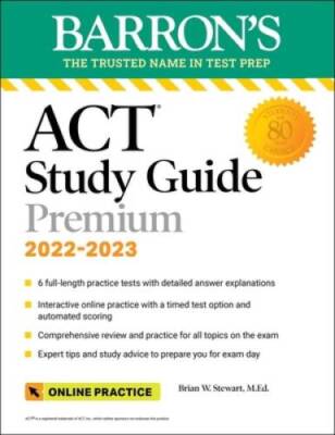ACT Premium Study Guide: with 6 practice tests (Barrons Test Prep) - ACCEPTABLE