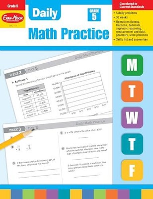 Evan-Moor Daily Math Practice, Grade 5