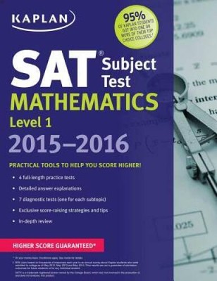 Kaplan SAT Subject Test Mathematics Level 1 2015-2016 (Kapla - VERY GOOD