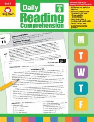 Daily Reading Comprehension, Grade 6 - Paperback By Evan Moor - GOOD