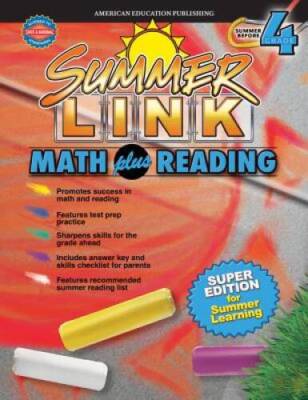 Summer Link Math plus Reading, Summer Before Grade 4 - Paperback - VERY GOOD