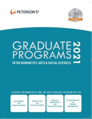 Graduate Programs in the Humanities, Arts & So- hardcover, Petersons, 0768945534