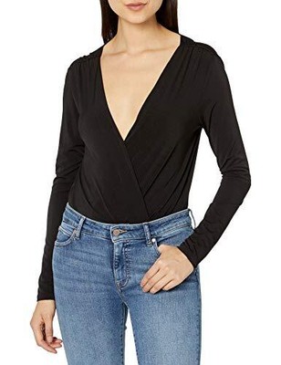 

Женский боди с длинными рукавами BCBGeneration, черный, размер