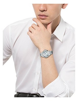 Pre-owned Citizen Xc Eco-drive Cb1020-54a Solar Radio Men's Watch Stainless Steel Silver