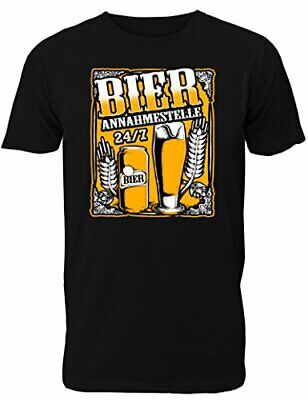 Fun T-Shirt Herren - mit Spruch Bier-Annahmestelle