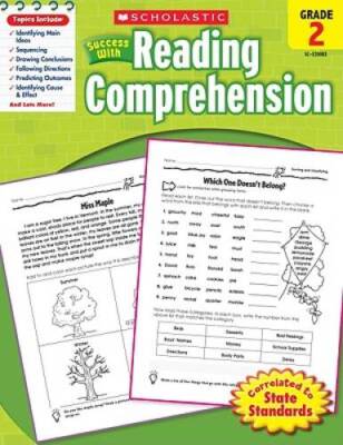 Scholastic Success with Reading Comprehension, Grade 2 - Paperback - GOOD