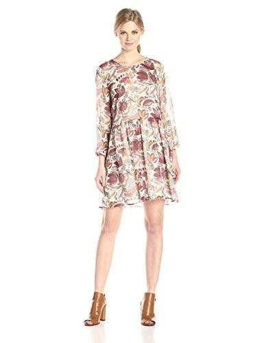 Two By Vince Camuto 120390 Womens White/Purple Floral Sheath Dress Size Small