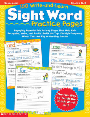 100 Write-and-Learn Sight Word Practice Pages: Engaging Reproducible - VERY GOOD