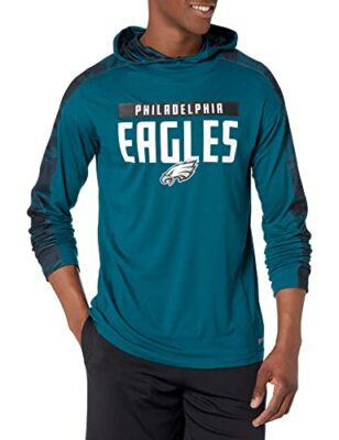 Мужская легкая толстовка с капюшоном Zubaz NFL Philadelphia Eagles с камуфляжными вставками