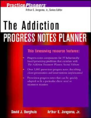 The Addiction Progress Notes Planner (PracticePlanners) - Paperback - GOOD