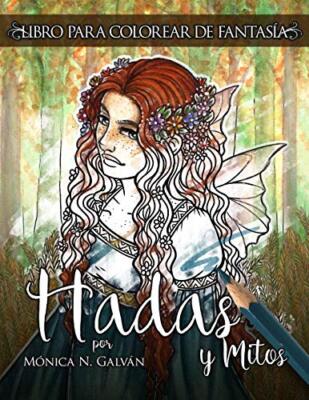 Hadas y Mitos: Libro para Colorear de FantasAa 9781540836137 Free Shipping-,