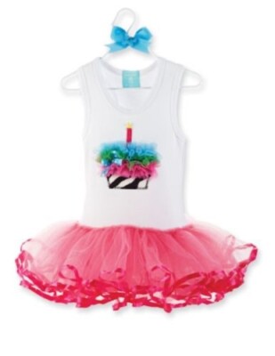Mud Pie Zebra TuTu Dress Baby 0-6 Months and 12-18 Months NWT and Hanger