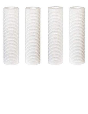   4 Pack Grooved Sediment Melt Blown Water Filter Cartridges Compatible with ...