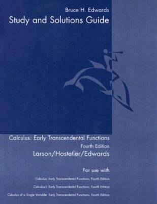 Student Study Guide, Volume 1 for LarsonHostetlerEdwards Calculus - VERY GOOD