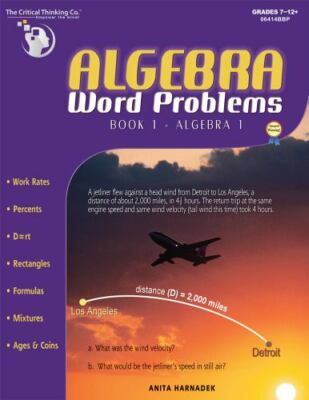 Algebra Word Problems Algebra 1 by Thinki, Critical