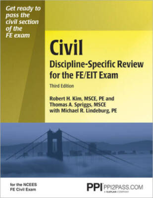 Civil Discipline-Specific Review for the FE/EIT Exam, 3rd Ed - Paperback - GOOD
