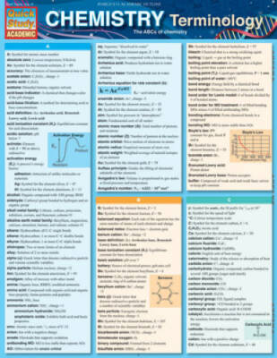 Chemistry Terminology (Quick Study: Academic) - Pamphlet - GOOD
