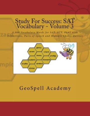 Study For Success: SAT Vocabulary - Volume 3: 1,000 Vocabulary Words for SAT,-,