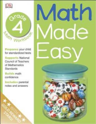 Math Made Easy: Fourth Grade Workbook (Math Made Easy) - Paperback By DK - GOOD