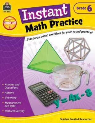 Instant Math Practice, Grade 6 - Paperback By James, Damon - GOOD