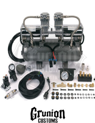 Viair 200 PSI Dual High Pressure Bolt On 380C Air Compressors w/ 2 Gallon Tank